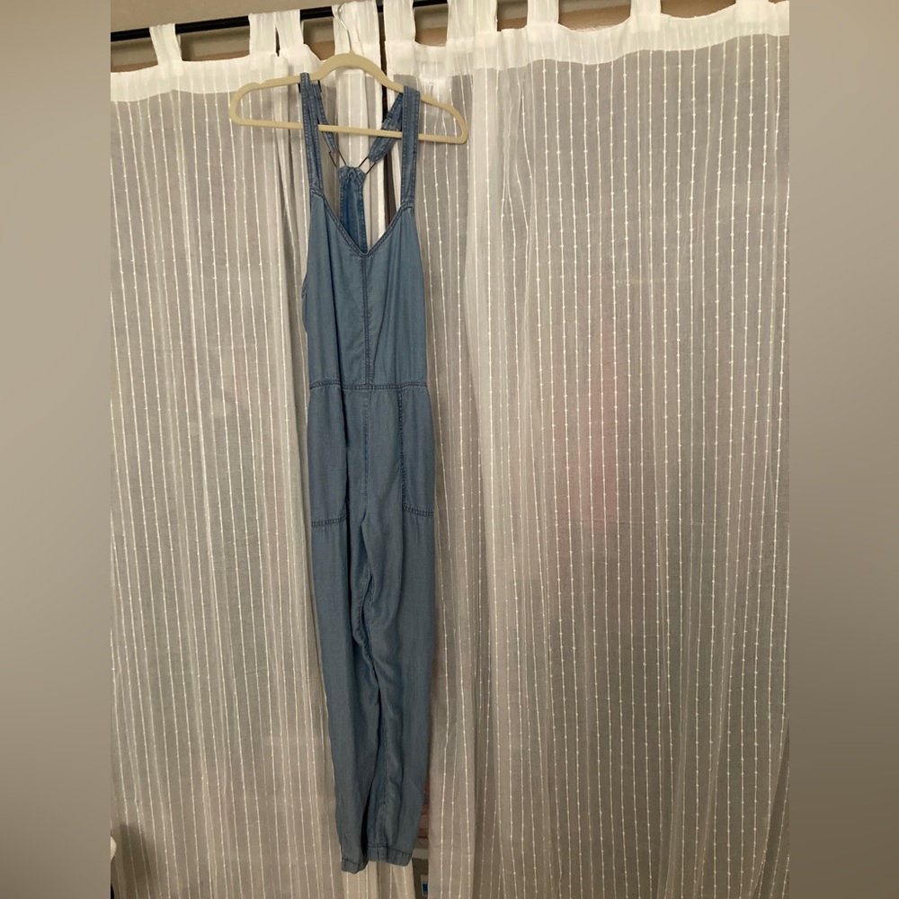 Long Light Blue Overalls